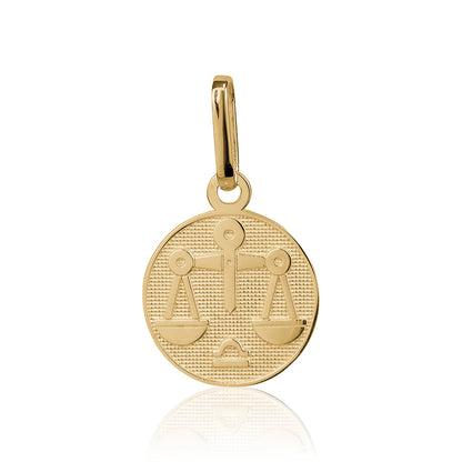 10K SMALL ZODIAC CHARM LIBRA