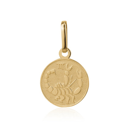 10K SMALL ZODIAC CHARM SCORPIO