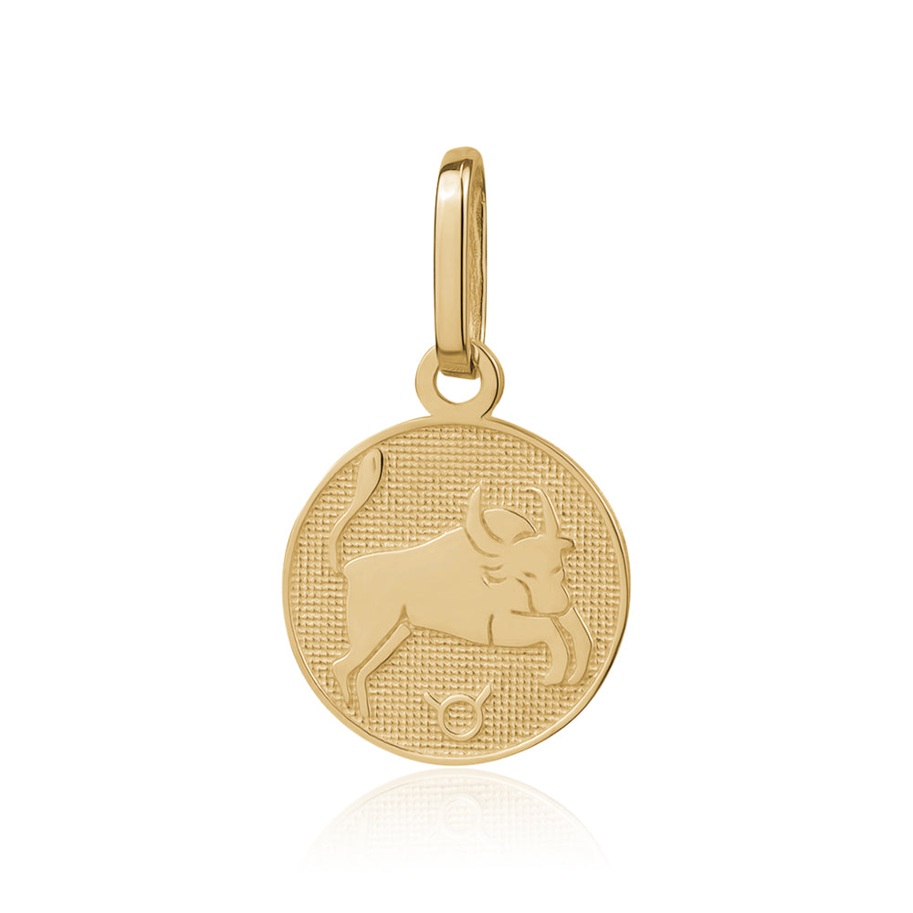 10K SMALL ZODIAC CHARM TAURUS