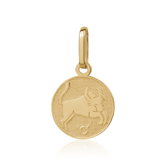 10K SMALL ZODIAC CHARM TAURUS