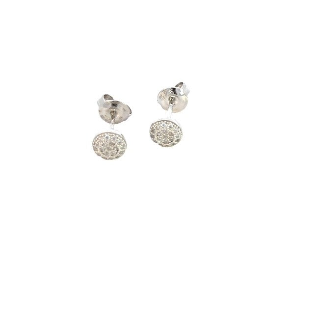 SILVER MICRO PAVE CZ STUDS ZS-4525