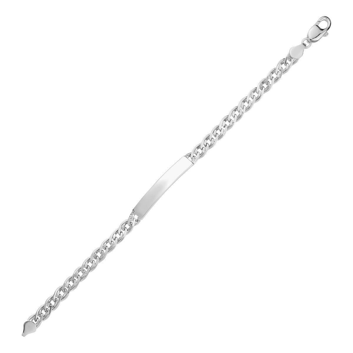 SILVER MENS  ID BRACELET ZS-4592