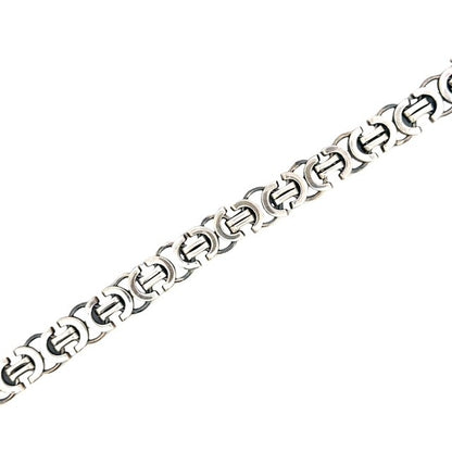 SILVER OXIDIZED MENS BRACELET ZS-4615