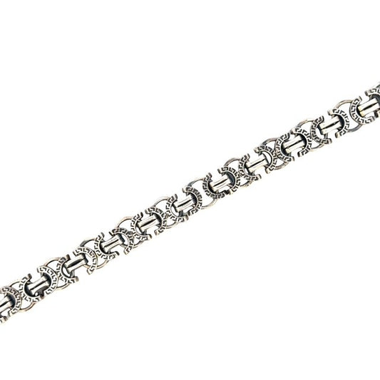 SILVER OXIDIZED MENS BRACELET ZS-4615