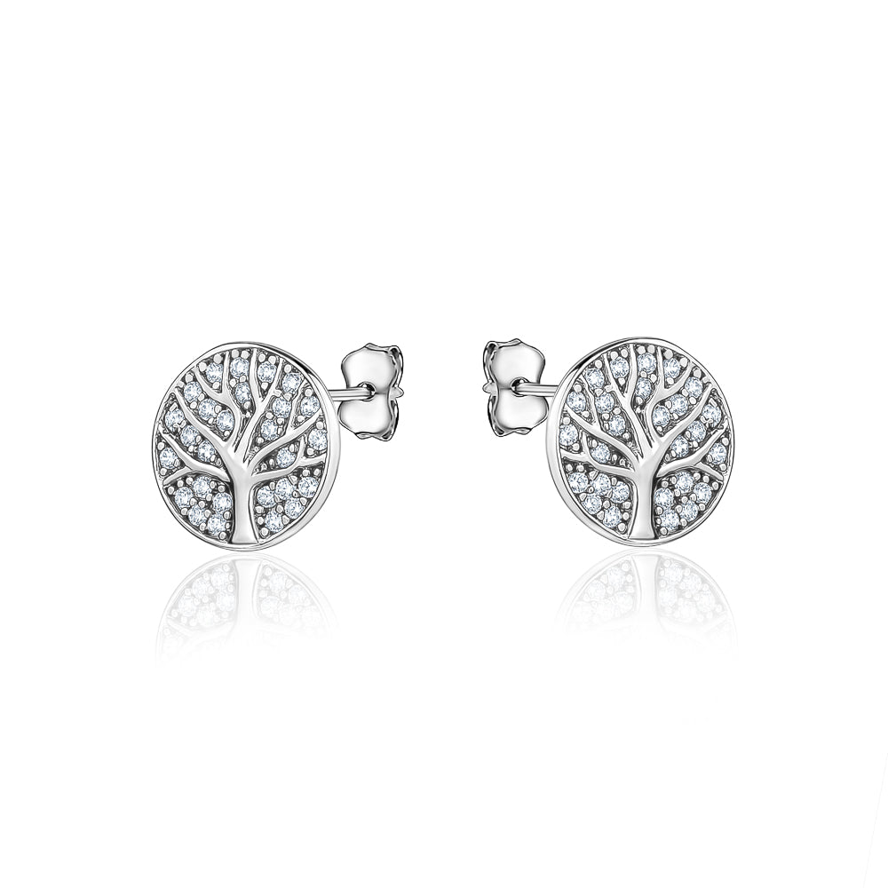 Sterling Silver Tree of Life Studs