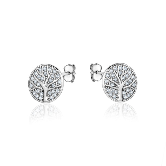 Sterling Silver Tree of Life Studs