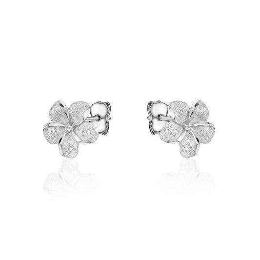 Sterling Silver Flower Studs