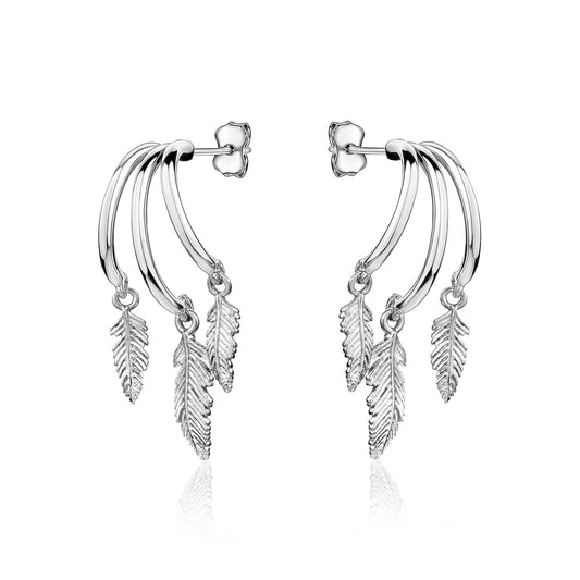 Sterling Silver Leaf Earring