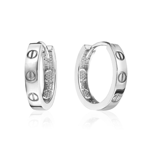 STERLING SILVER HUGGIES ZS-4716