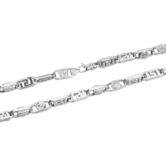 STERLING SILVER HOLLOW NECKLACE ZS-4735