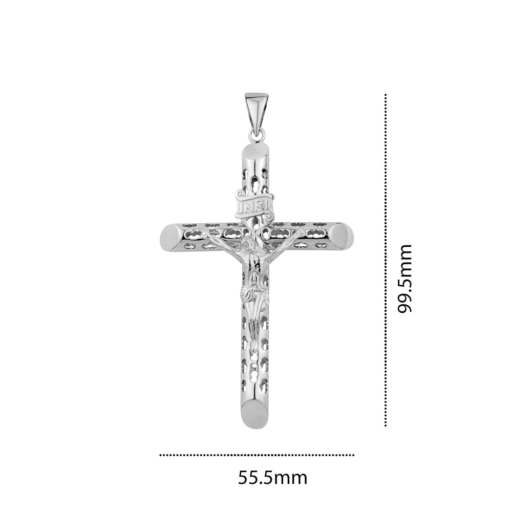 STERLING SILVER XXLARGE CRUSIFIX ZS-1335