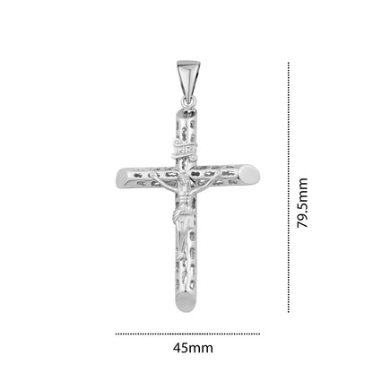 STERLING SILVER XLARGE CRUSIFIX ZS-1336