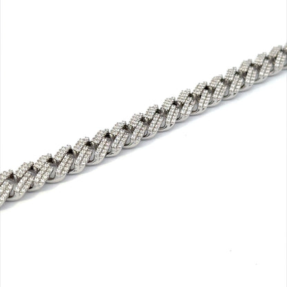 SILVER GENTS CZ BRACELET ZSB-6004