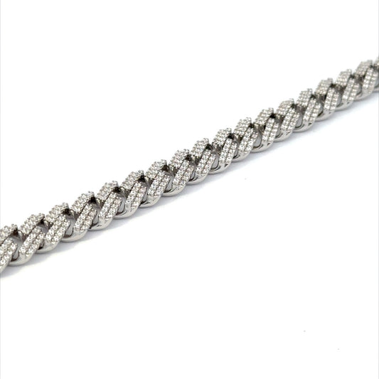 SILVER GENTS CZ BRACELET ZSB-6004