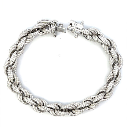 SILVER GENTS CZ BRACELET ZSB-6008