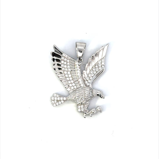 SILVER CZ EAGLE PENDANT ZSP-6010