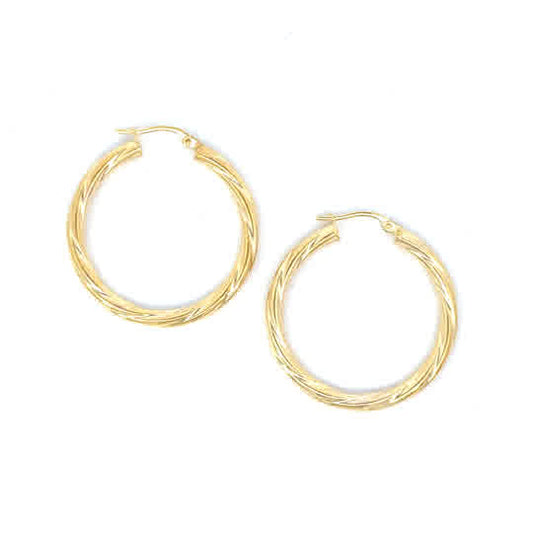 10KY LIGHT TWIST HOOPS 3MMX30MM ITALY
