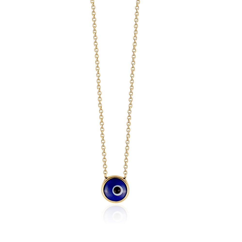 10KY TINY SINGLE EVIL EYE ON CHAIN