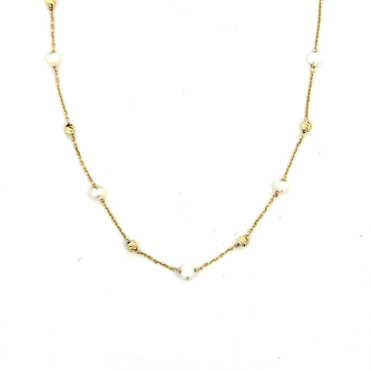10KY FANCY CHAIN WITH PEARLS ZVN-031