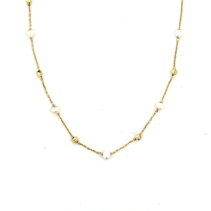 10KY FANCY CHAIN WITH PEARLS ZVN-031