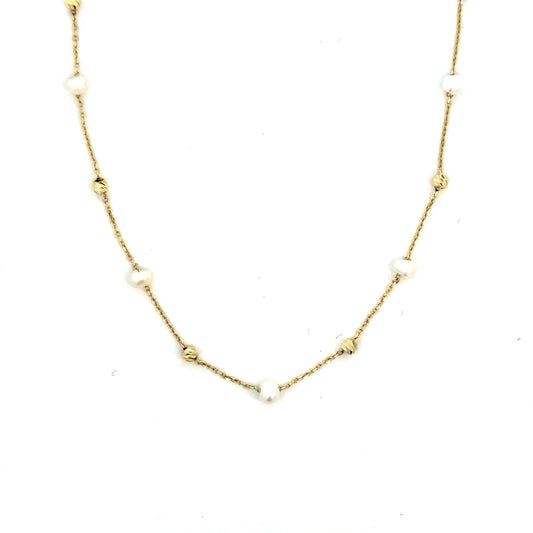 10KY FANCY CHAIN WITH PEARLS ZVN-031