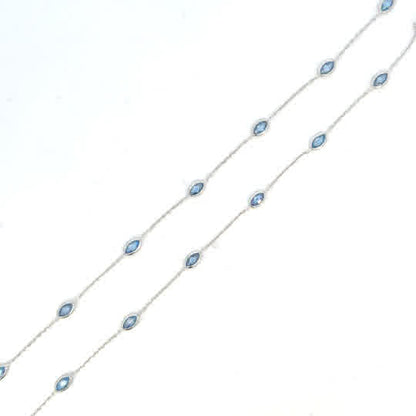 10KW CHAIN WITH BLUE STONES