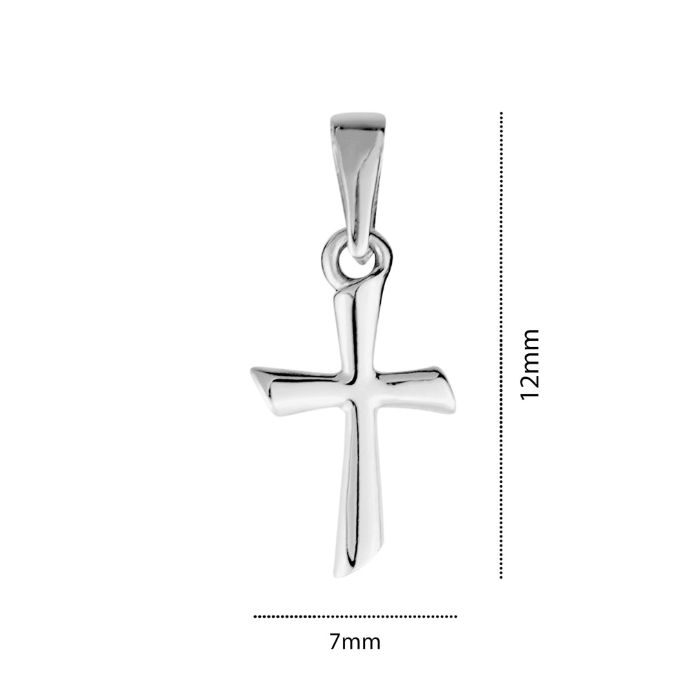 10KW GOLD TINY CROSS CHARM