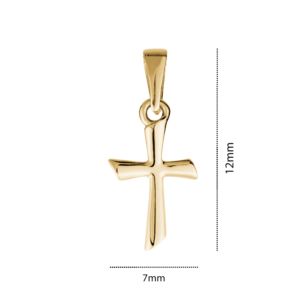 10KY GOLD TINY CROSS CHARM